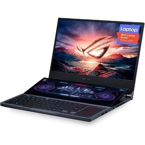 ASUS ROG Zephyrus Duo Gaming Laptop, 15.6" UHD 4K Gsync + pantalla secundaria, Core i9-10980HK, NVIDIA GeForce RTX 2080 Super, 32GB DDR4, 2TB RAID 0, Thunderbolt 3, Wi-Fi 6, Win10 Pro, GX550LXS-XS99